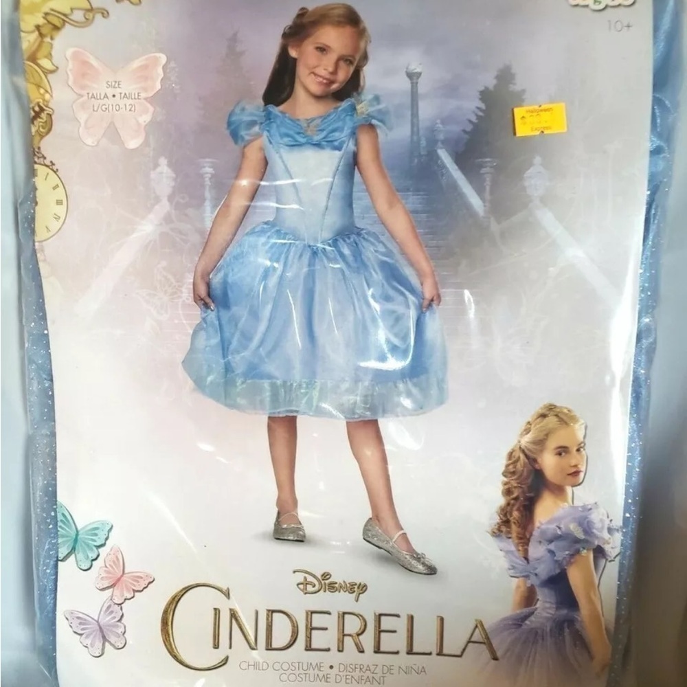 NWT Cinderella Disney Blue Halloween Costume M ( 7-8) - Picture 2 of 8